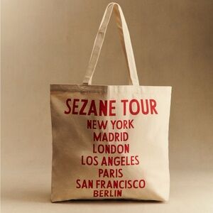 Sézane Amour Tour Maxi Tote Bag NWT